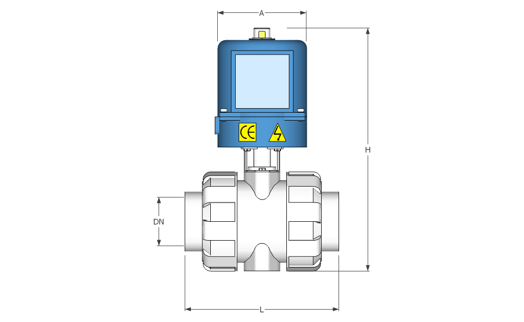 Electrically Actuated PVC Ball Valve